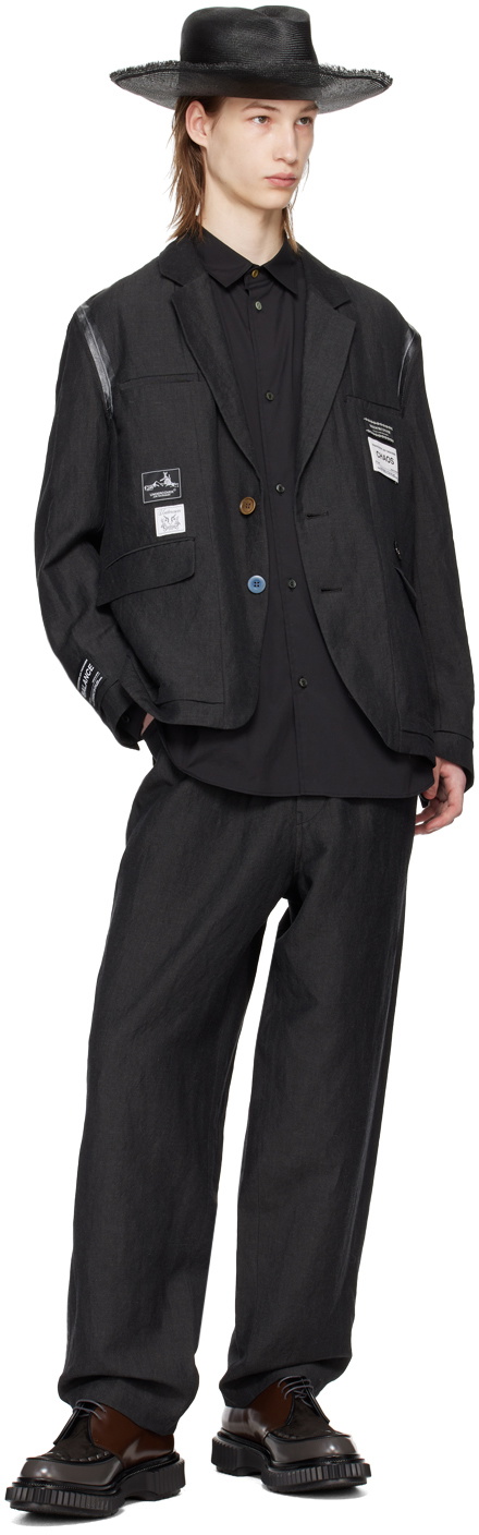 UNDERCOVER Gray Patch Blazer