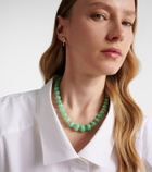 Ileana Makri Beaded necklace with chrysoprases, topaz, and diamonds