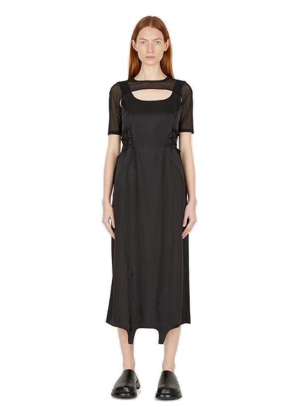 Photo: Panelled Midi Dress in Black