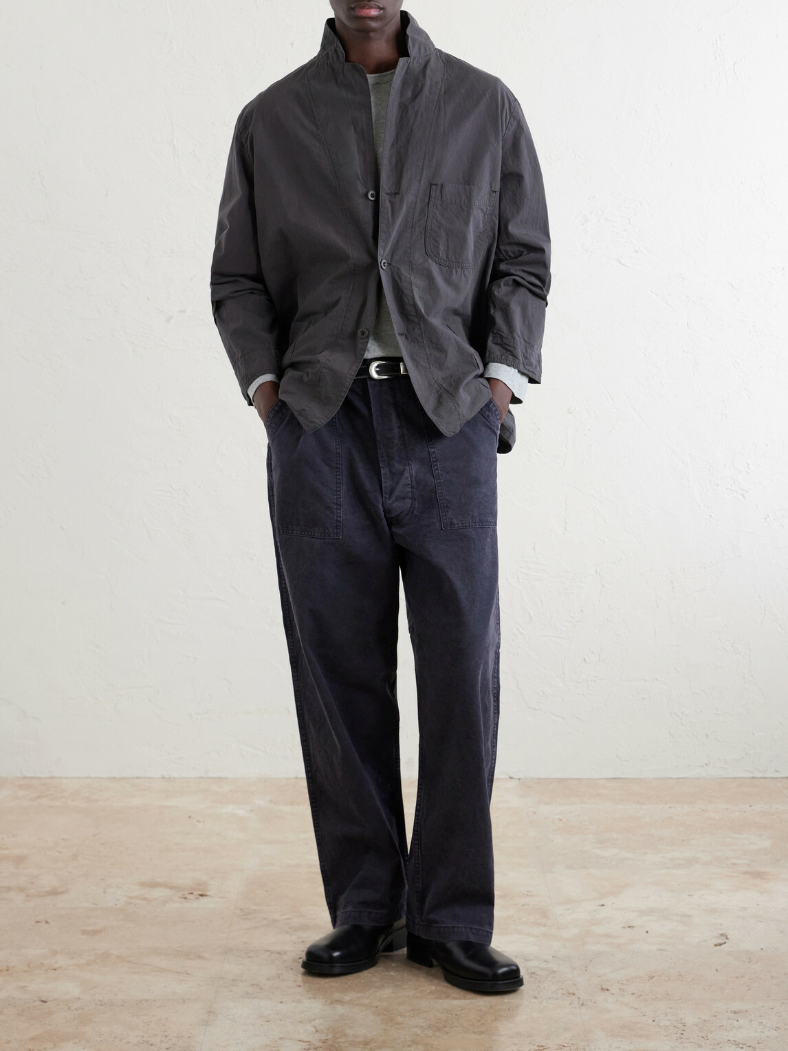OrSlow - Cotton and Linen-Blend Shell Jacket - Gray