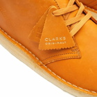 Clarks Men's Desert Coal in Tan Waxy Leather
