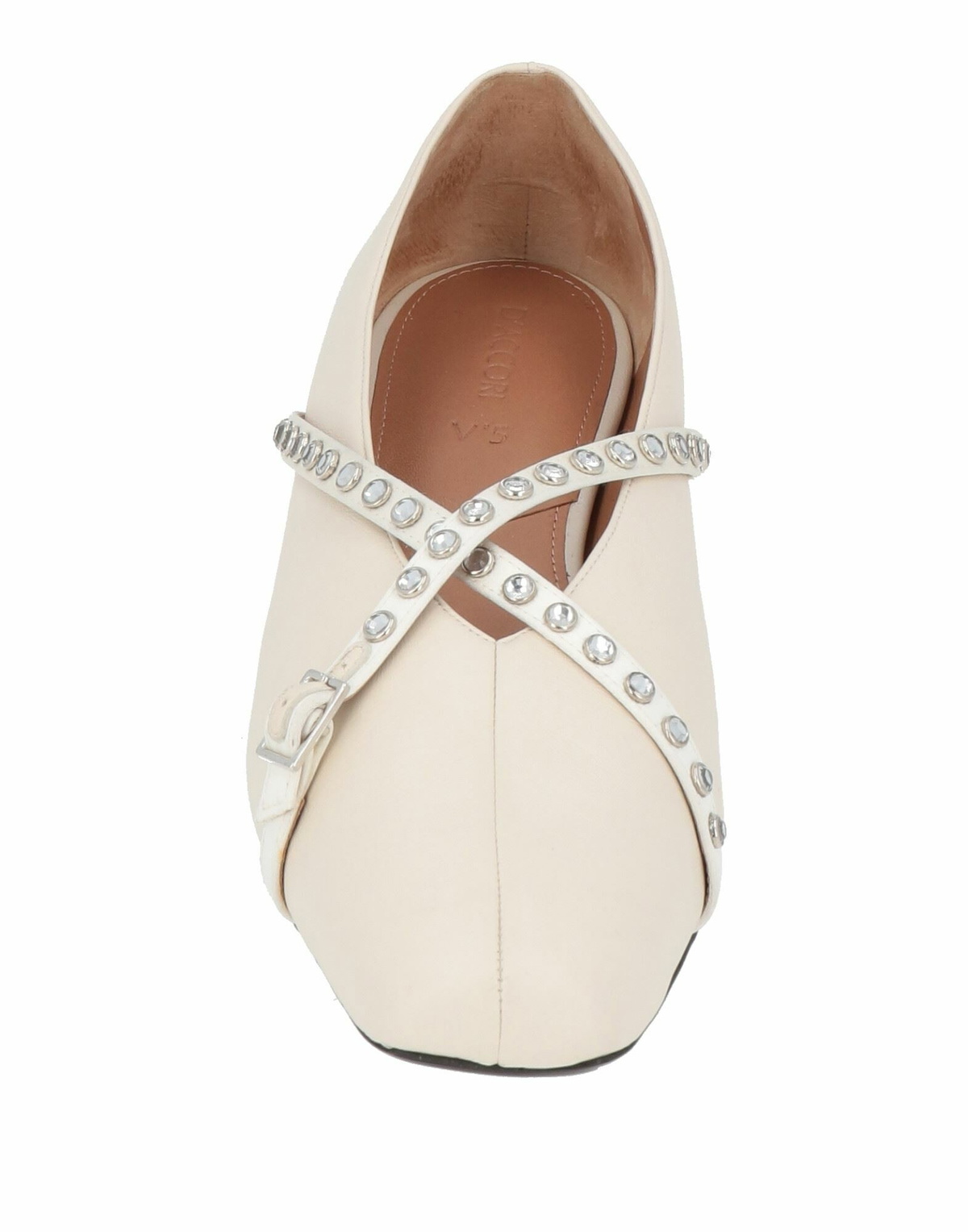 D'accori Womens Ballet flats in Off white