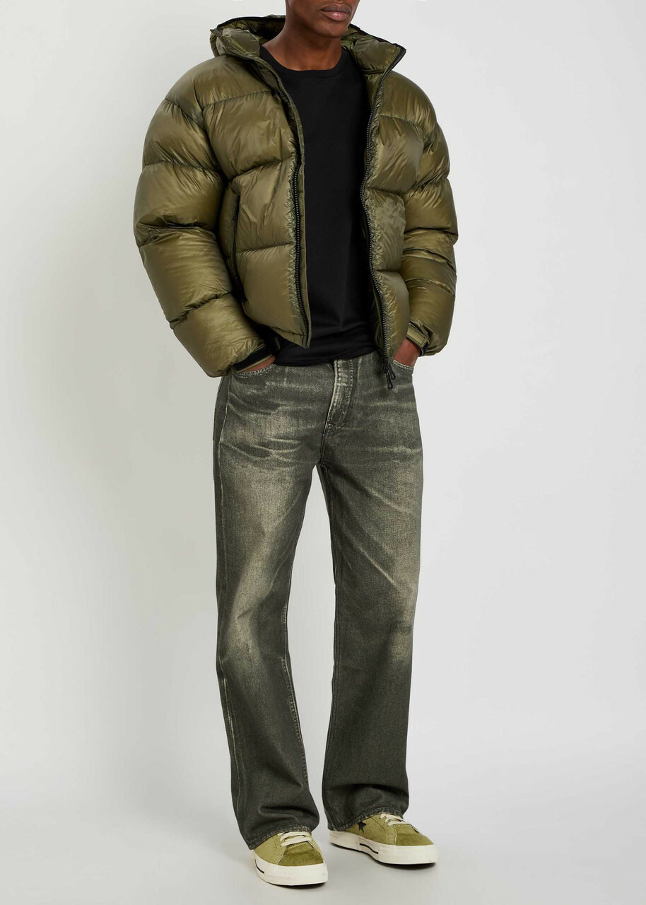 Mki Miyuki Zoku Padded Hooded Nylon Jacket Olive MKI Miyuki-Zoku