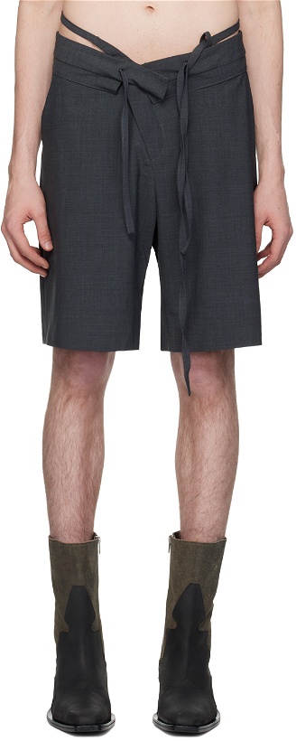 Photo: Ottolinger SSENSE Exclusive Gray Double Fold Shorts