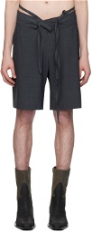 Ottolinger SSENSE Exclusive Gray Double Fold Shorts