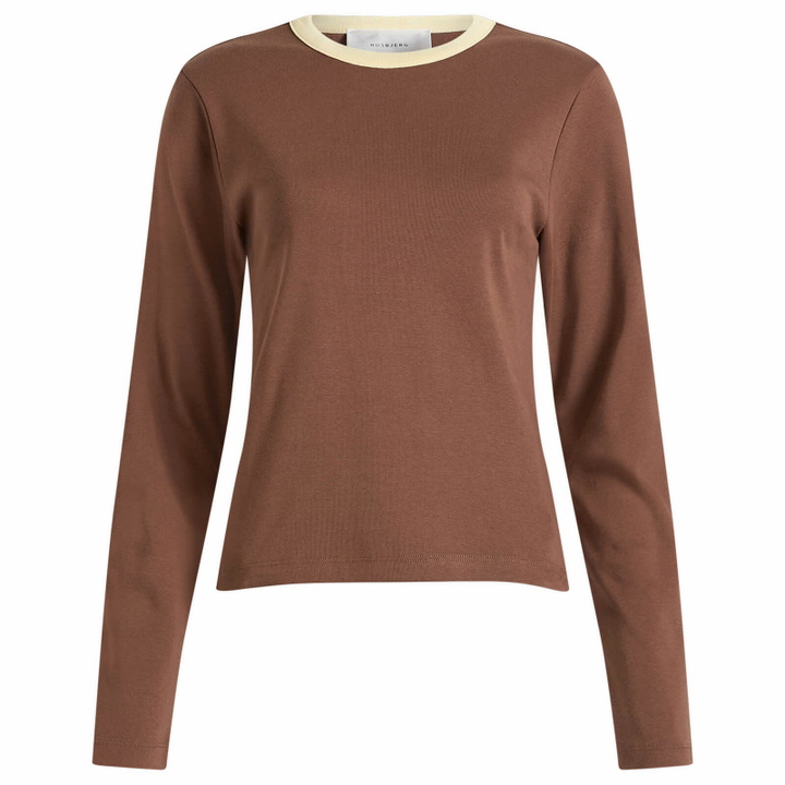 Photo: Hosbjerg Women's Babette Long Sleeve T-Shirt in Brown