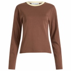 Hosbjerg Women's Babette Long Sleeve T-Shirt in Brown