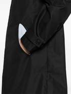 J.LAL Black Panelled Lightweight Coat