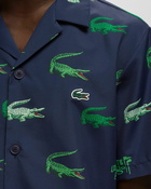 Lacoste Chemise Casual Manches Lo Blue Shortsleeves