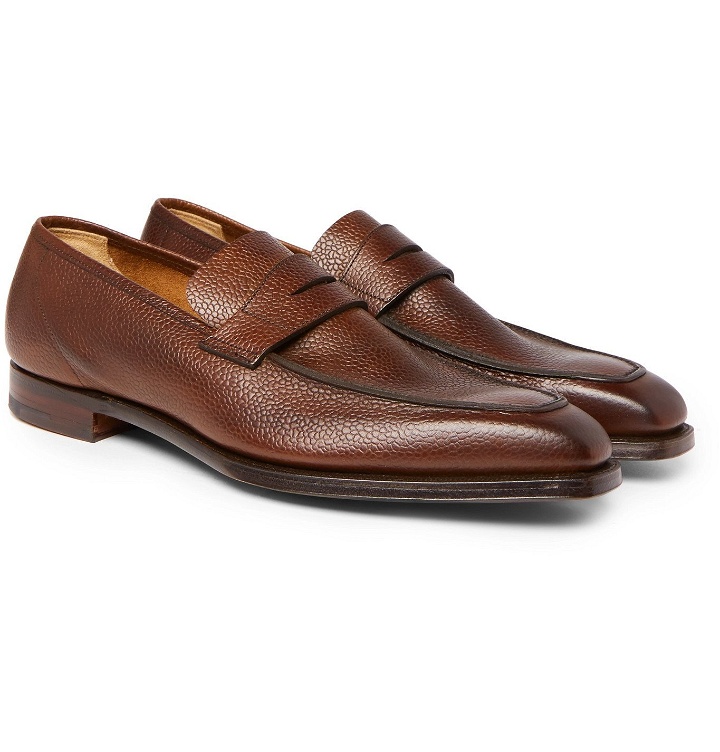 Photo: George Cleverley - George Leather Penny Loafers - Brown