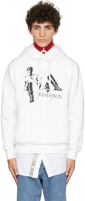 Photo: JW Anderson White Tom of Finland Classic Hoodie