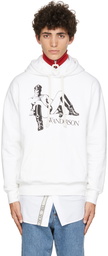 JW Anderson White Tom of Finland Classic Hoodie