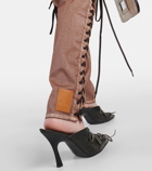 Jean Paul Gaultier x KNWLS low-rise denim corset pants