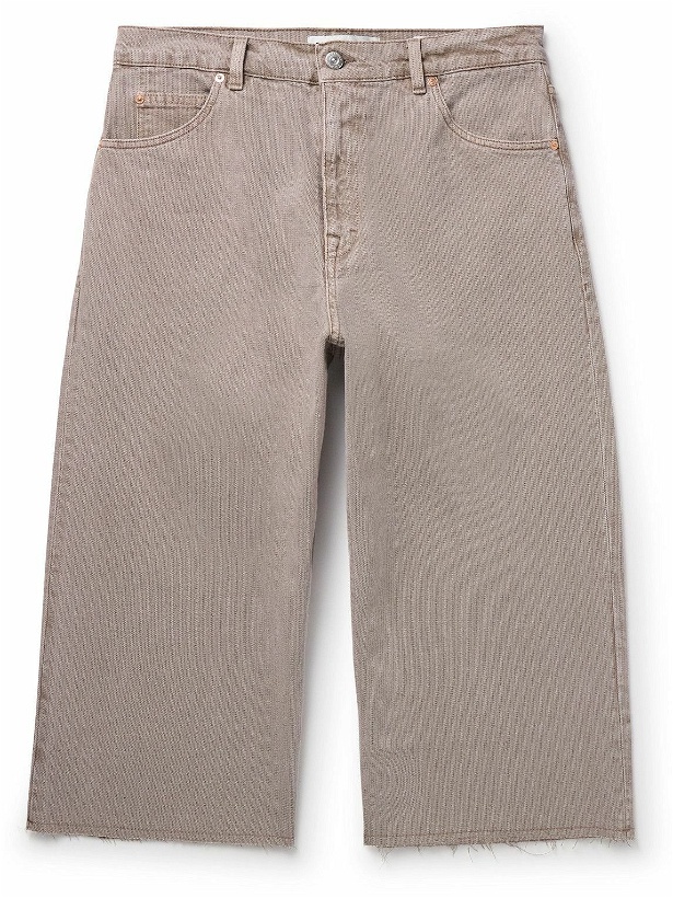 Photo: Our Legacy - Straight-Leg Cropped Distressed Denim Trousers - Neutrals