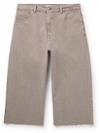 Our Legacy - Straight-Leg Cropped Distressed Denim Trousers - Neutrals