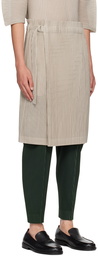 HOMME PLISSÉ ISSEY MIYAKE Gray Light Mesh Skirt