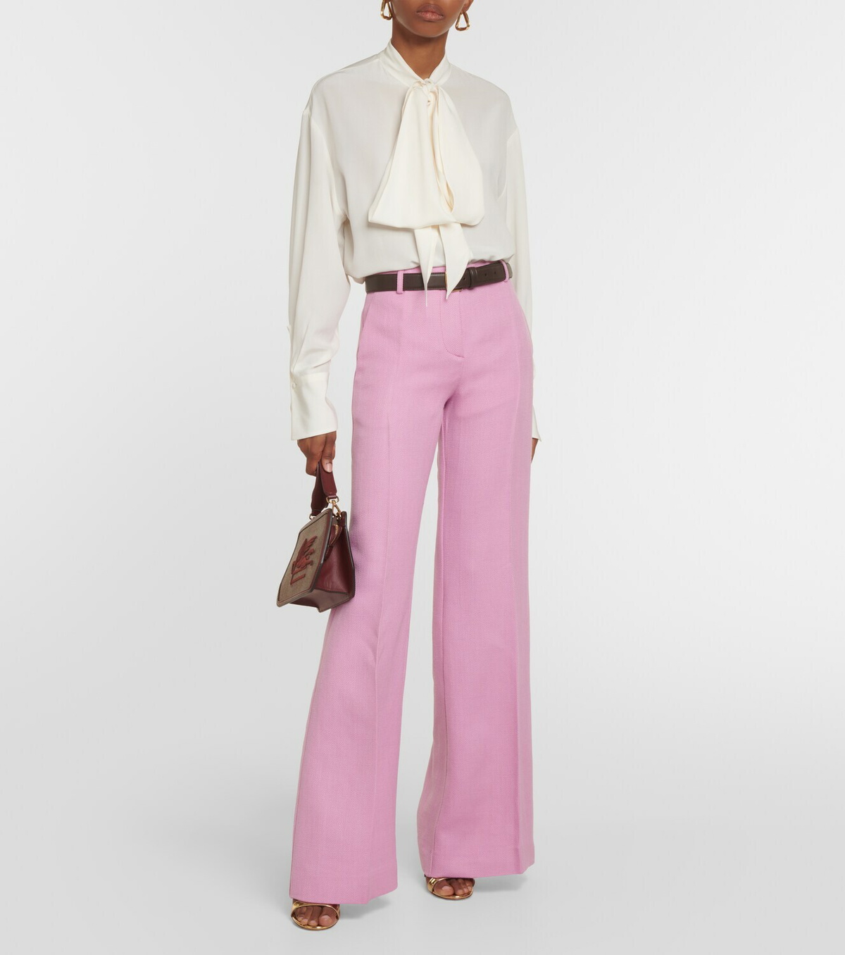 Etro Wide-leg wool-blend pants Etro