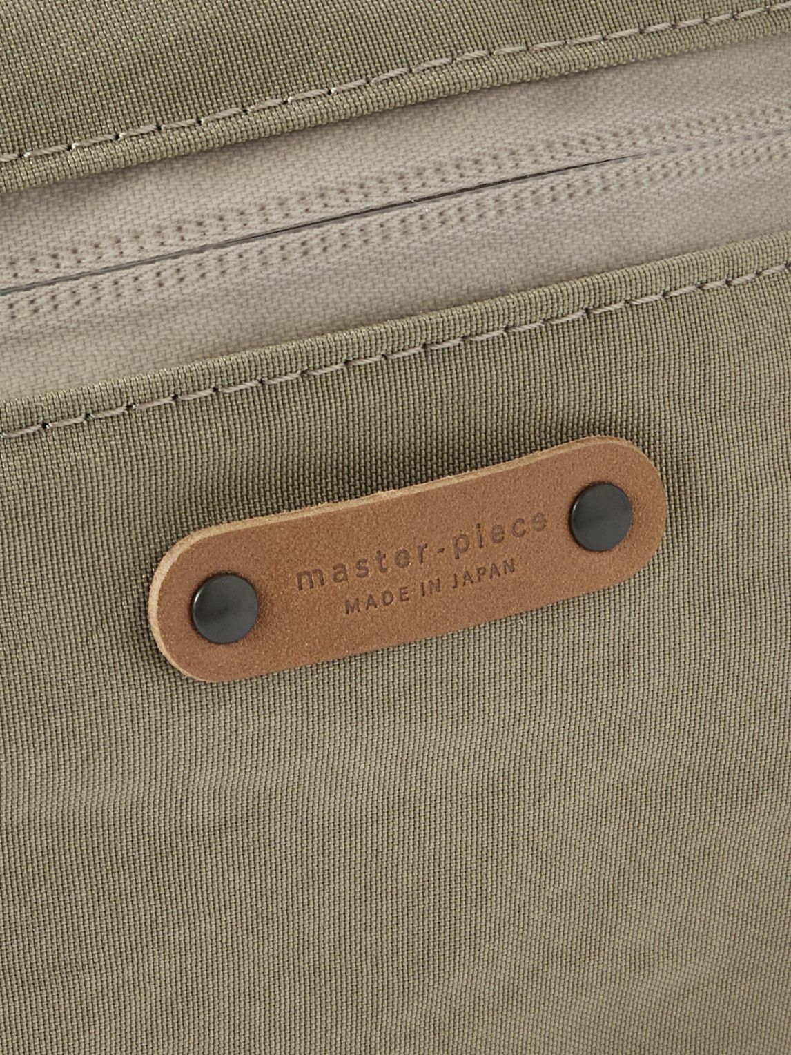Master-Piece - Root S Leather-Trimmed Nylon Messenger Bag