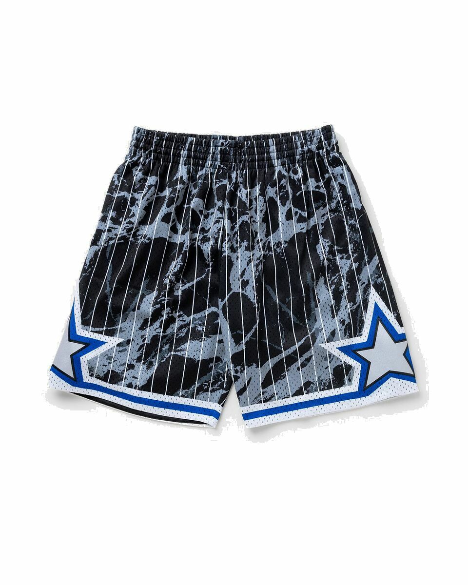 Photo: Mitchell & Ness Nba Team Marble Swingman Shorts Magic 1994 Black - Mens - Sport & Team Shorts