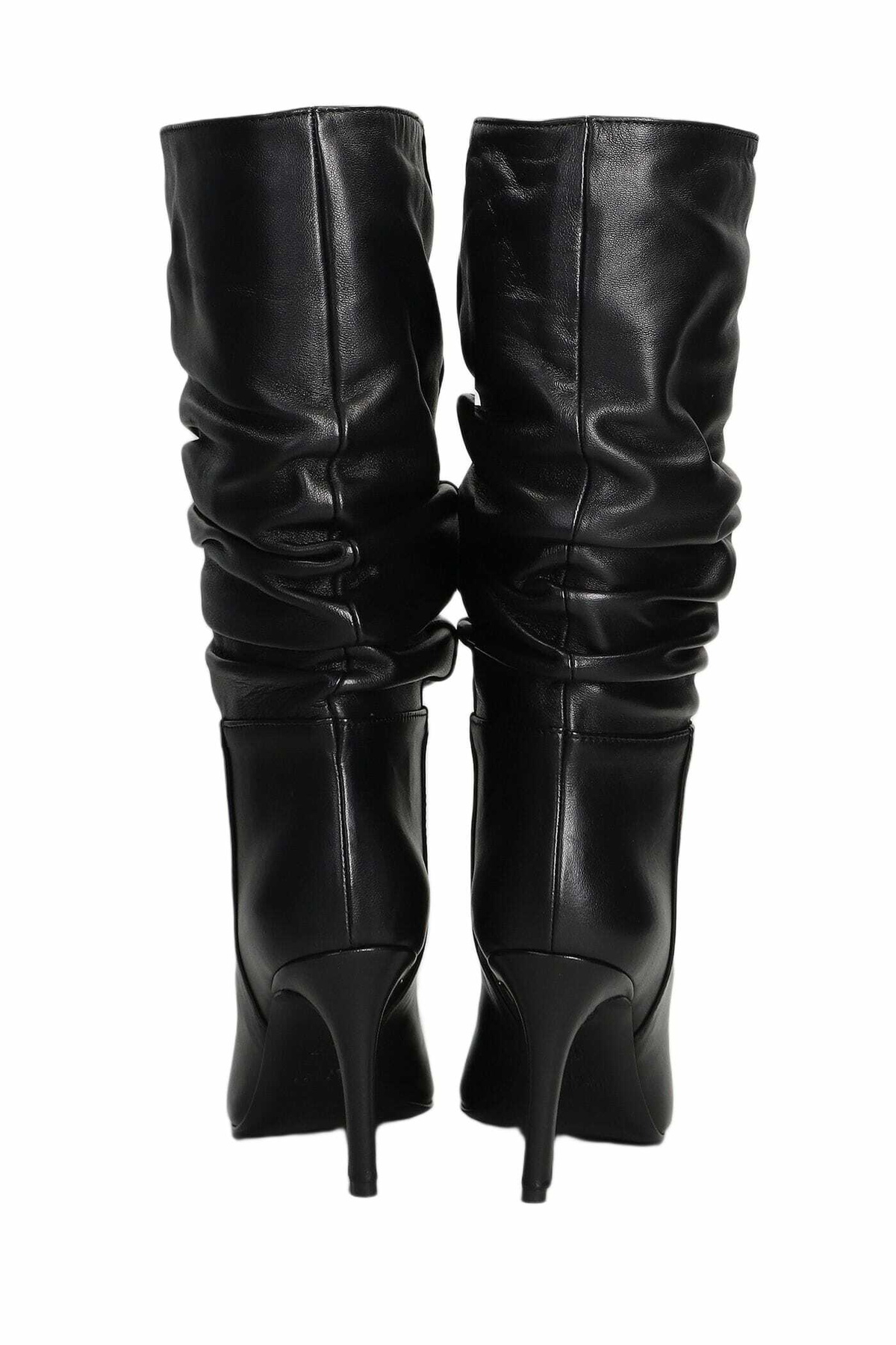 Via Roma 15 High Heels Boots In Black Leather