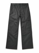 Acne Studios - Palma Straight-Leg Pigment-Dyed Cotton-Canvas Trousers - Gray