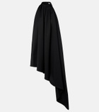Givenchy Asymmetric draped wool cocktail dress