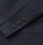 Folk - Navy Unstructured Garment-Dyed Linen and Cotton-Blend Blazer - Men - Navy