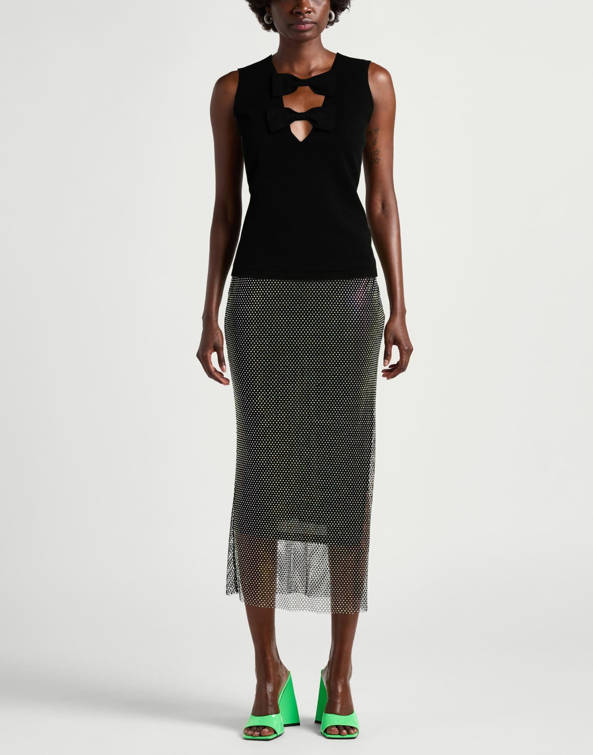Chiara Boni La Petite Robe Womens Sweater in Black