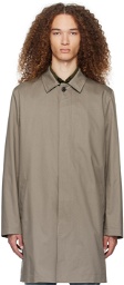 Sunspel Taupe Buttoned Coat
