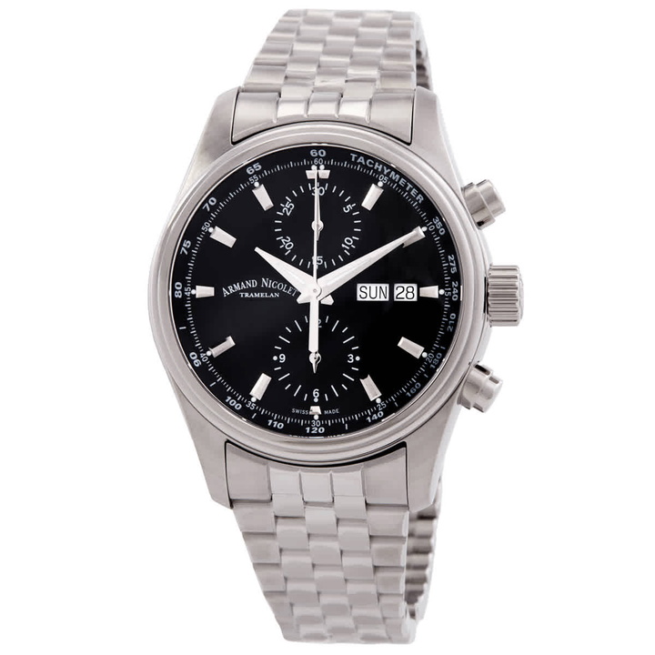 Photo: Armand Nicolet MH2 Chronograph Automatic Black Dial Mens Watch A647A-NR-BMA22640A