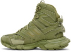 Balenciaga Khaki Track Hike High Top Sneakers