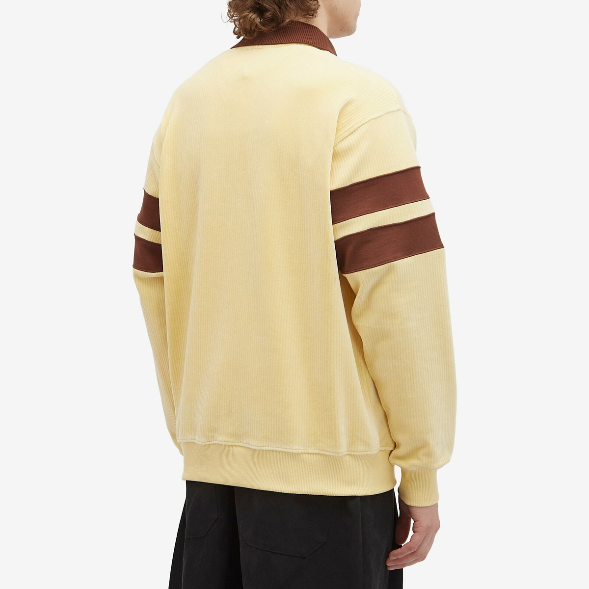 Tシャツ・カットソー Drole de Monsieur Polo Mens Cotton Long Sleeve Tee Navy Cotton Polo T-Shirt