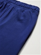 Calvin Klein Underwear - Tapered Logo-Print Loopback Cotton-Blend Jersey Sweatpants - Blue