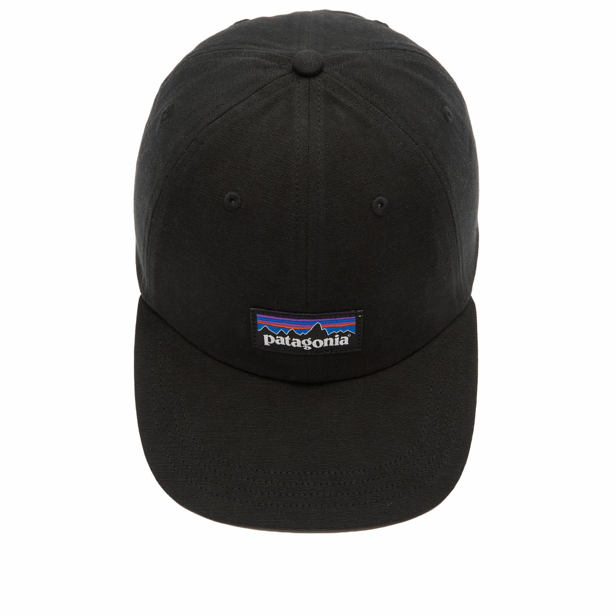 Patagonia P-6 Label Trad Cap in Black 
