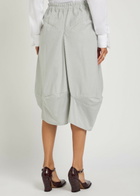 Vivienne Westwood Aerodrome Striped Asymmetric Cotton Midi Skirt White