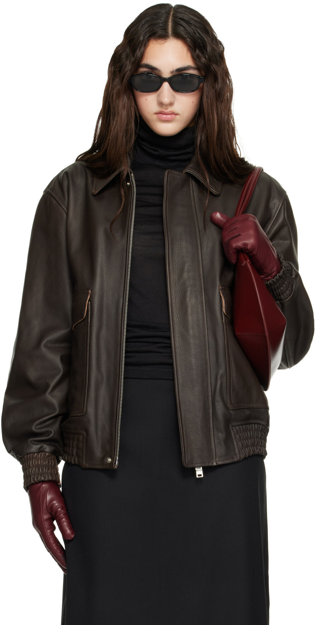 Arma Brown Bari Vintage Leather Jacket