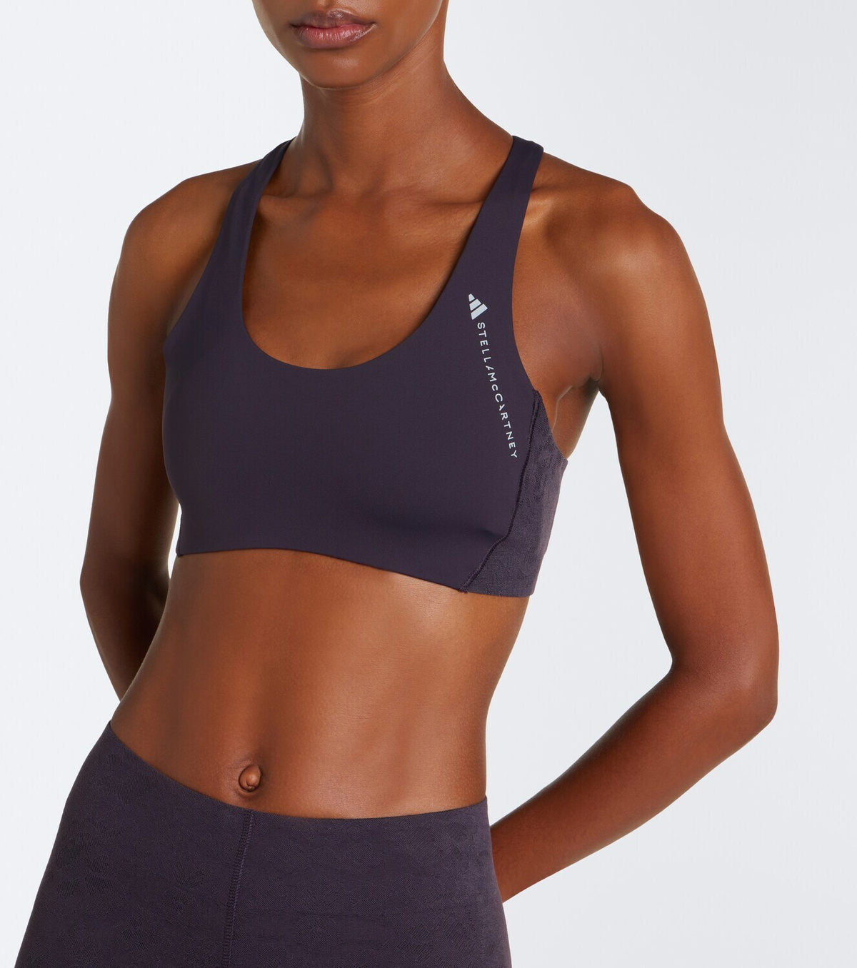 Adidas by Stella McCartney Logo jersey sports bra