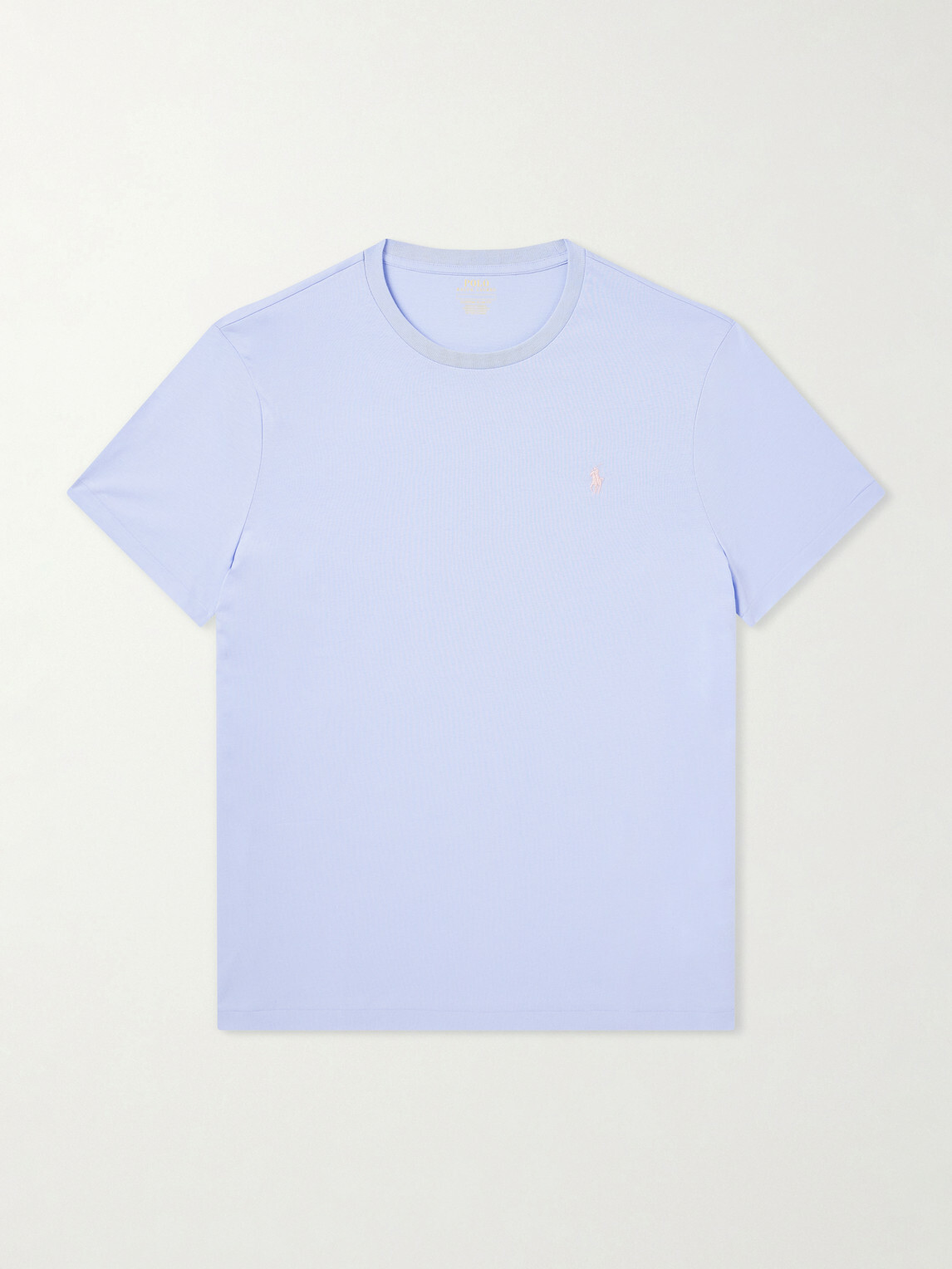 Polo Ralph Lauren - Logo-Embroidered Cotton-Jersey T-Shirt - Blue