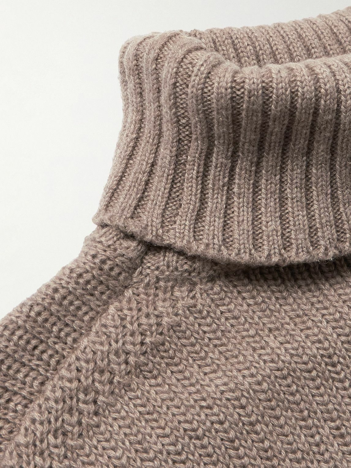 Stòffa - Cashmere Rollneck Sweater - Brown