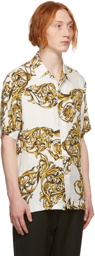 Versace Jeans Couture White Regalia Baroque Short Sleeve Shirt