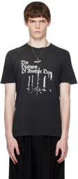Ann Demeulemeester Black Standard Chandelier Print T-Shirt