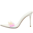 Femme LA Women's Azucar Slip On Heel in White Pixie Multi