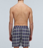 Burberry - Classic check-printed swim shorts