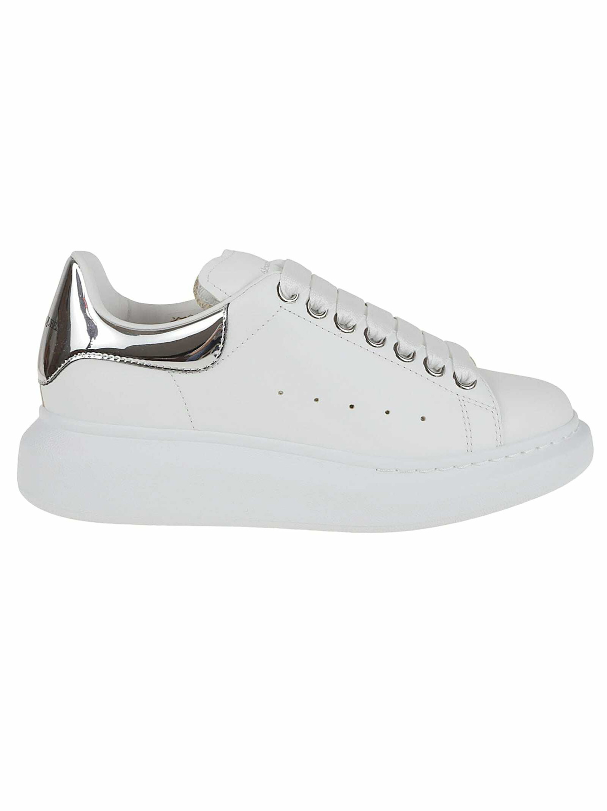 スニーカー ALEXANDER MCQUEEN Silver Leather Ballerinas Alexander Mcqueen Ballerinas Silver Womens Alexander McQueen