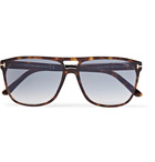 TOM FORD - Shelton Square-Frame Tortoiseshell Acetate Sunglasses - Tortoiseshell