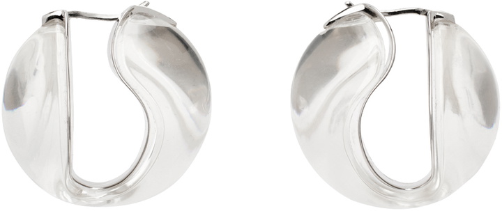 Photo: Coperni Transparent & SIlver Logo Earrings