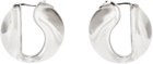 Coperni Transparent & SIlver Logo Earrings