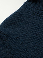 Bottega Veneta - Wool and Cashmere-Blend Hooded Rollneck Sweater - Blue