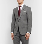 Kingsman - Grey Slim-Fit Prince of Wales Checked Wool Suit Jacket - Gray