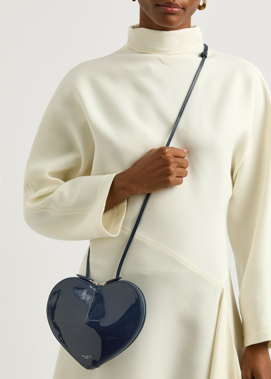 ショルダーバッグ・ポシェット ALAIA LE COEUR PATENT LEATHER CROSSBODY BAG ALAIA Le Coeur Crossbody Bag in Patent Leather | Neiman Marcus